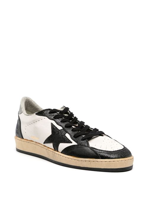 BALLSTAR NAPPA UPPER LEATHER TOE STAR AND SPUR NYLON TONGUE GOLDEN GOOSE DELUXE BRAND | GMF00623.F005068.10546/WHITE/BLACK/GREY